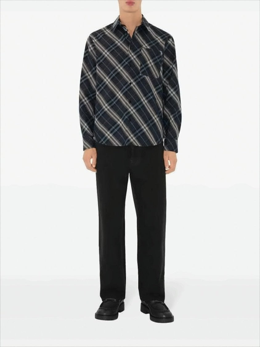Long-Sleeve Plaid Shirt