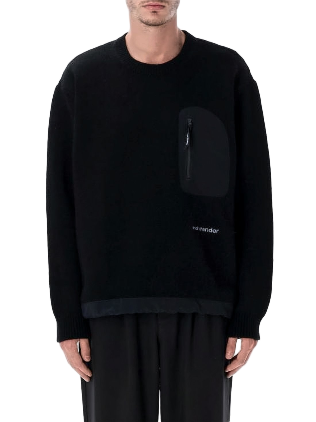Relaxed Fit Black Sweater