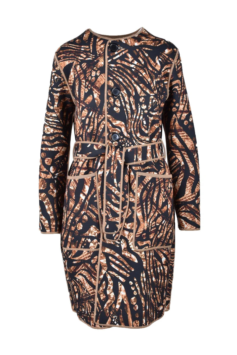 Reversible Virgin Wool Coat - Beige