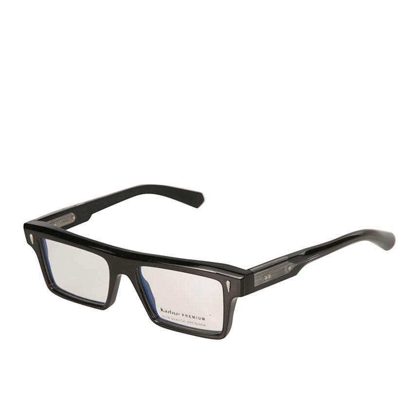 Premium 3 Glossy Black Rectangular Frame Sunglasses