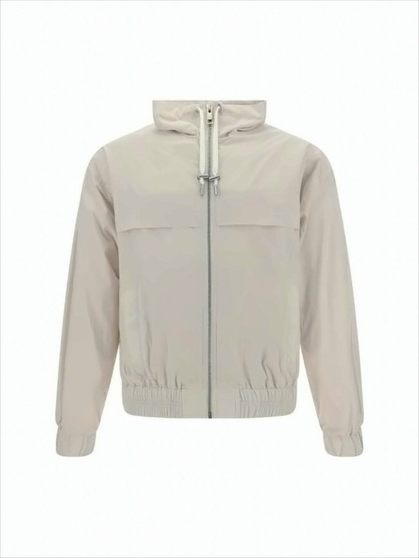 Minimalistic High Collar Casual Jacket With Full Zipper Closure