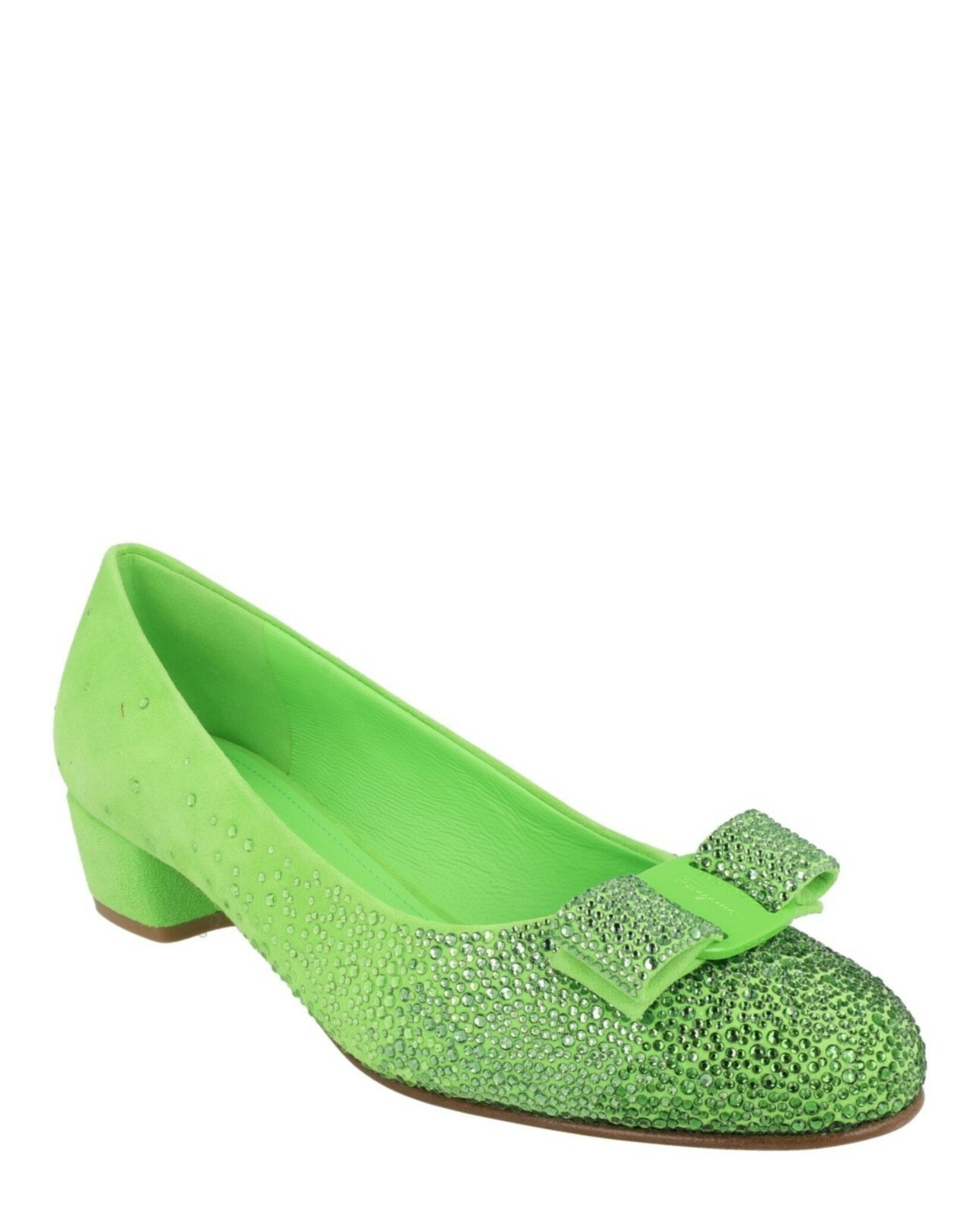 Vara Bow Crystal-Embellished Pumps