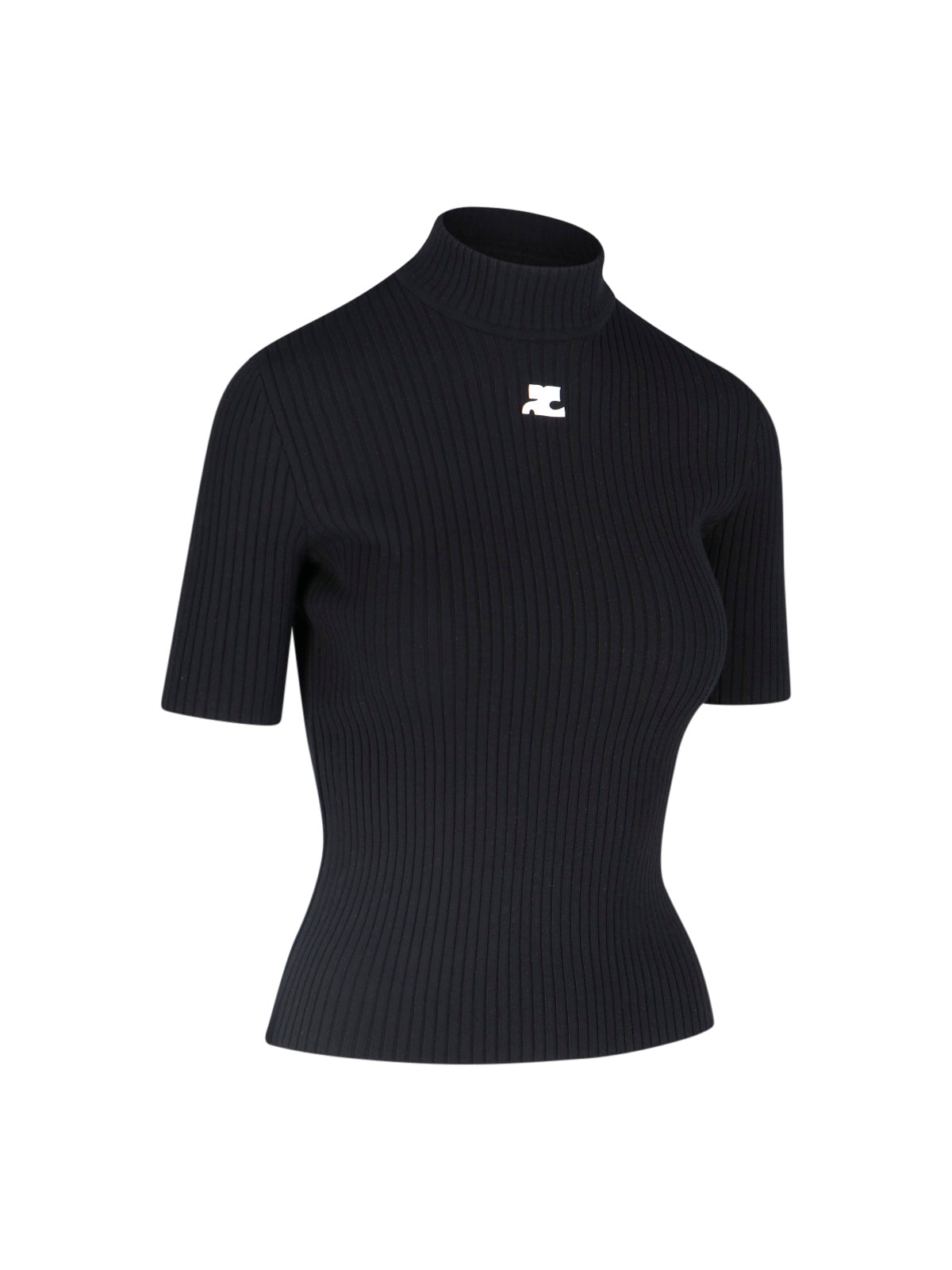 "Reedition" Ribbed Sweater, In Black Fabric