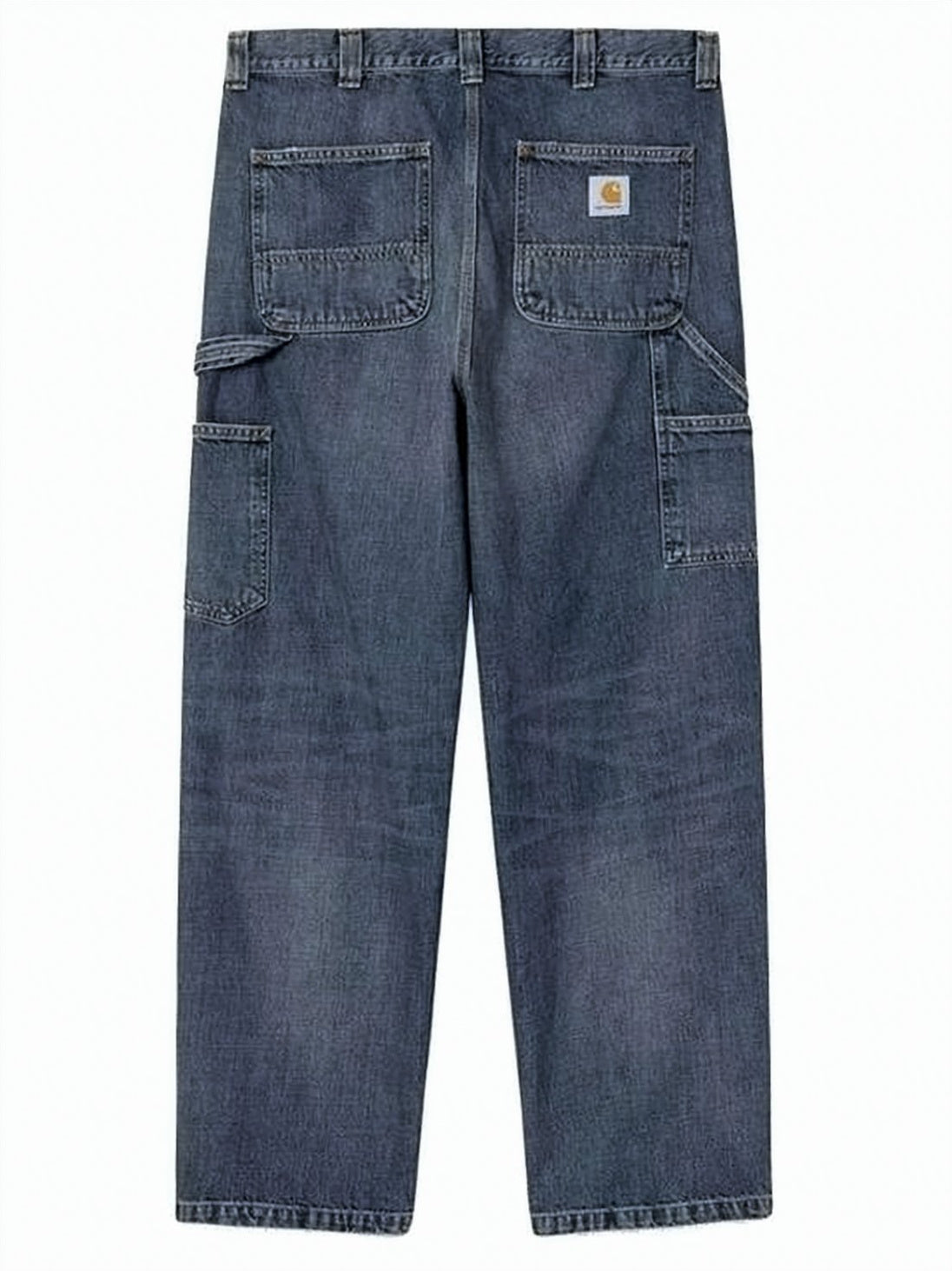 Relaxed Straight-Leg Pants with Double Knee Reinforcement