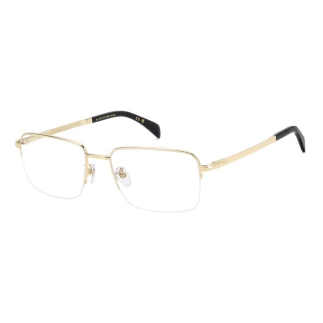 Db 1150 Rectangular Gold-tone Steel Eyeglasses