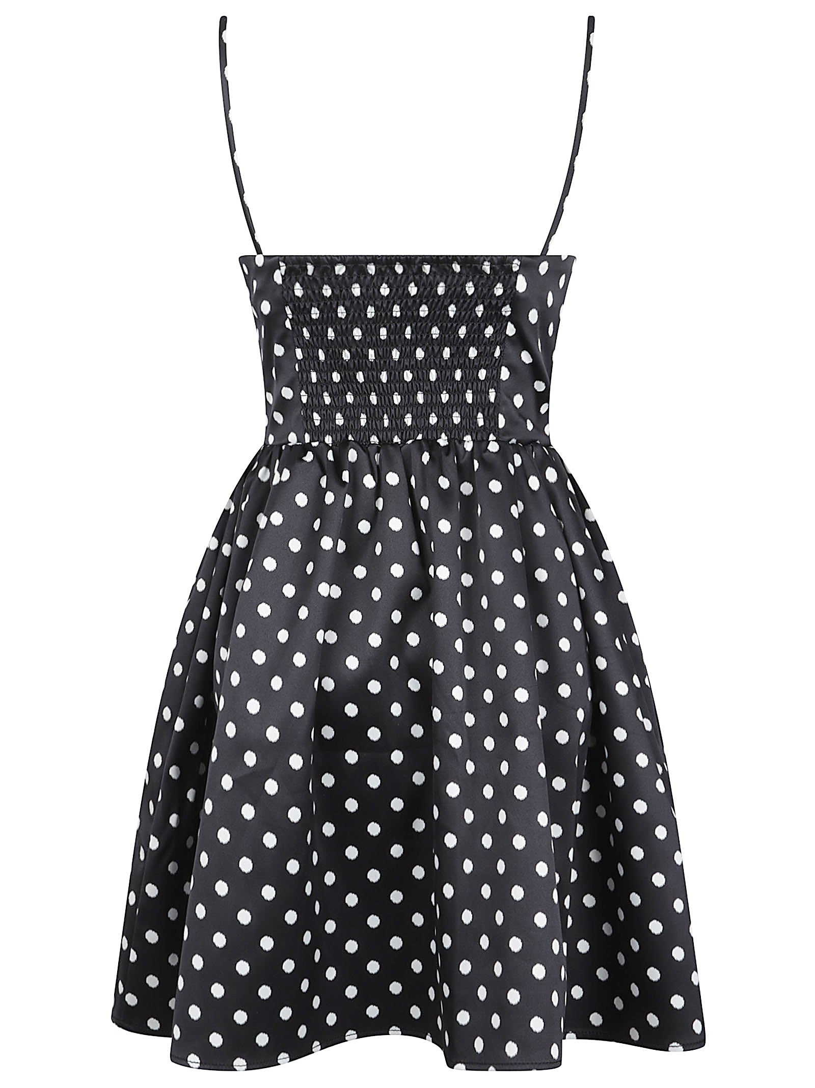 Satin Polka Dot Mini Dress