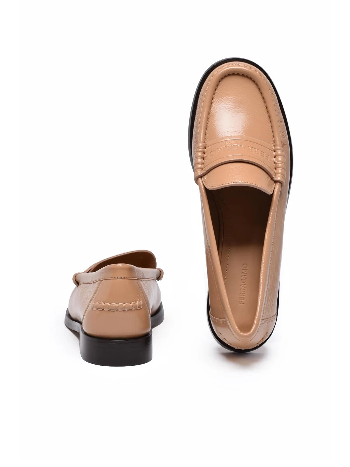 Irina Leather Loafer - Beige