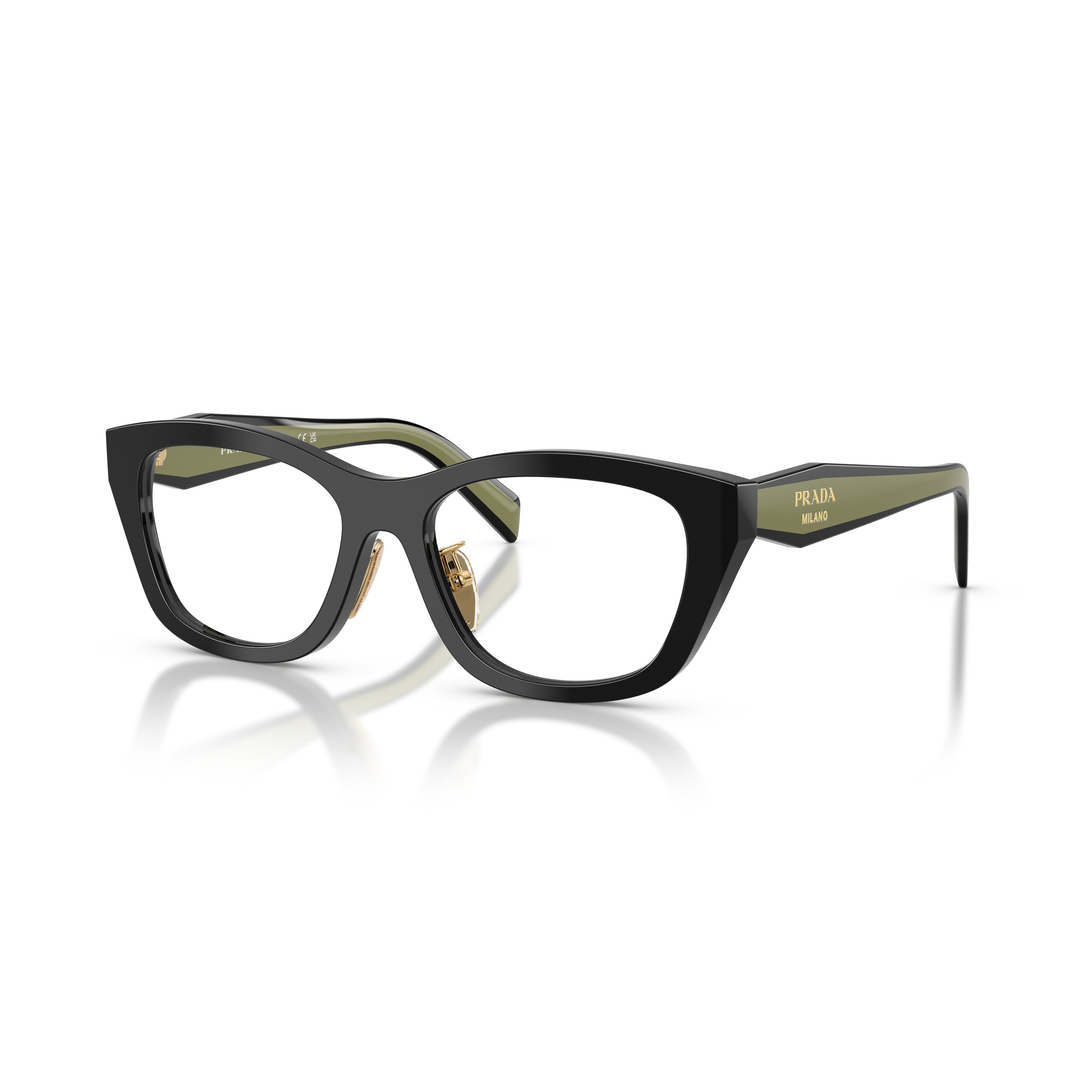 0pr D11vd Angular Cat-Eye Eyeglasses