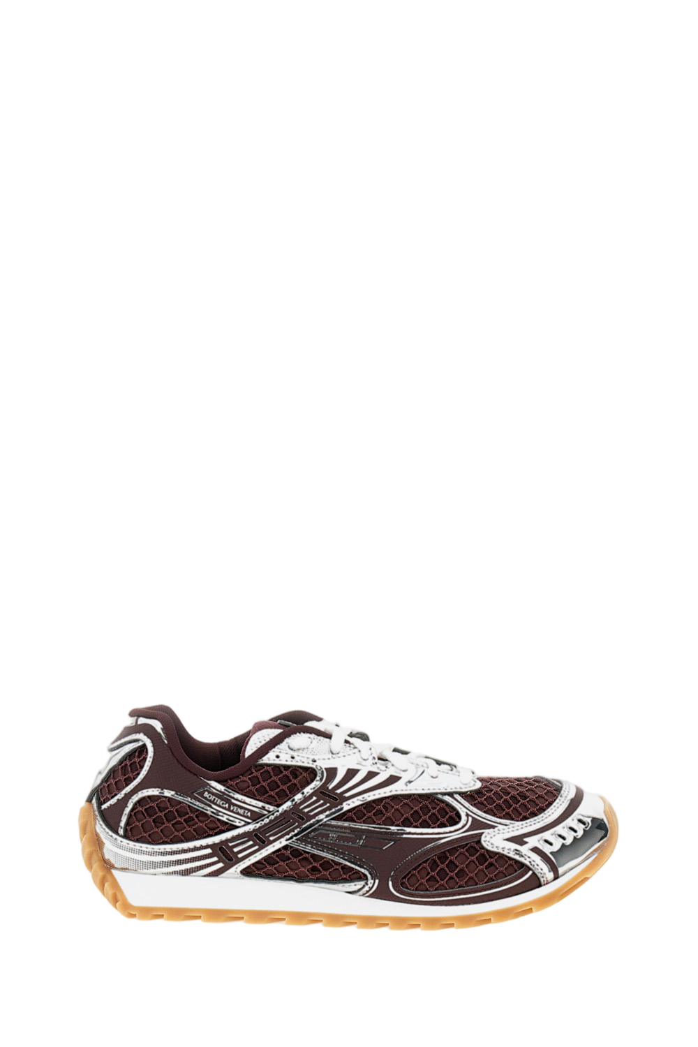 Red Silver Orbit Technical Fabric Sneakers