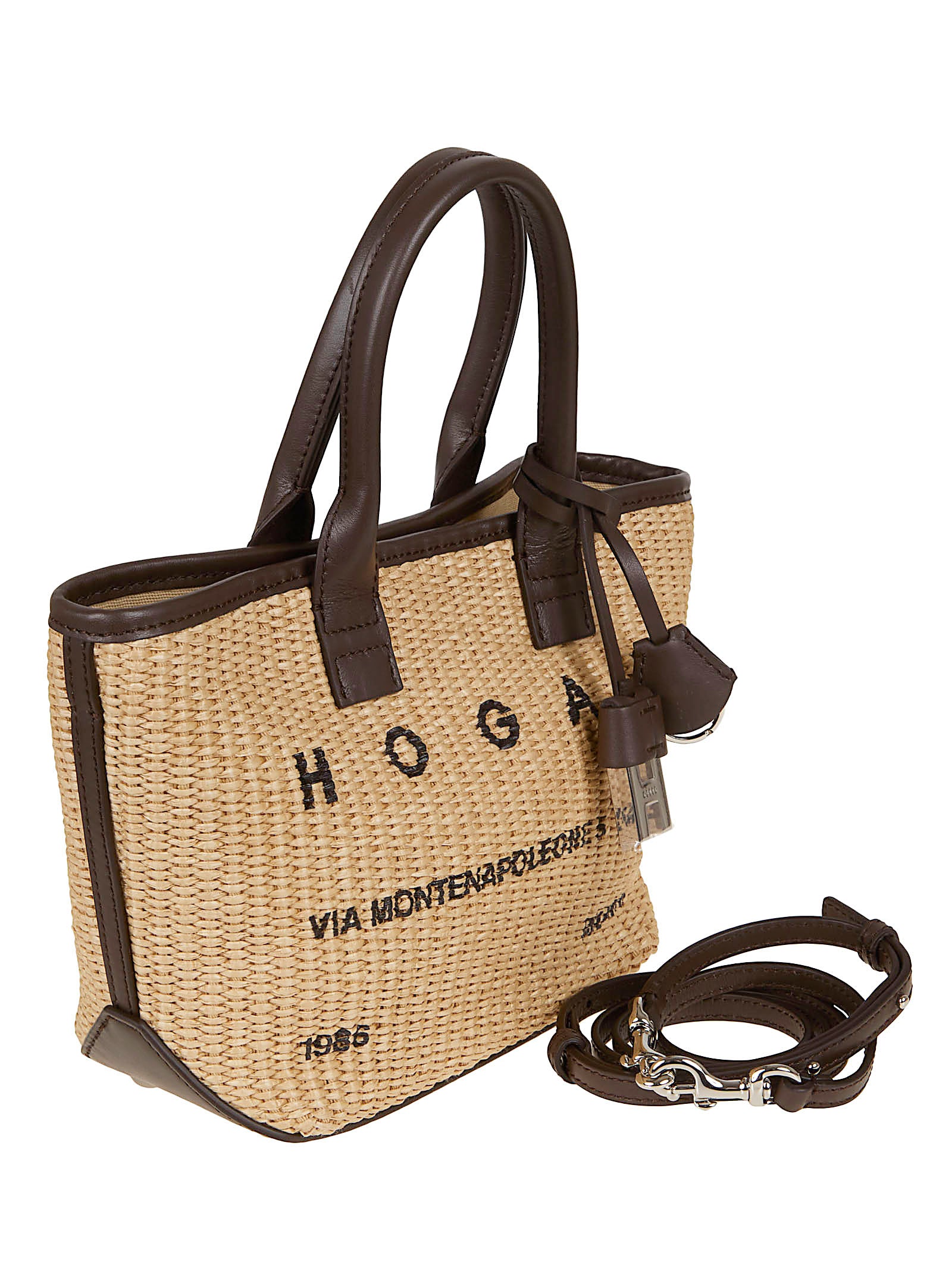 Spacious Tote Bag with Woven Finish
