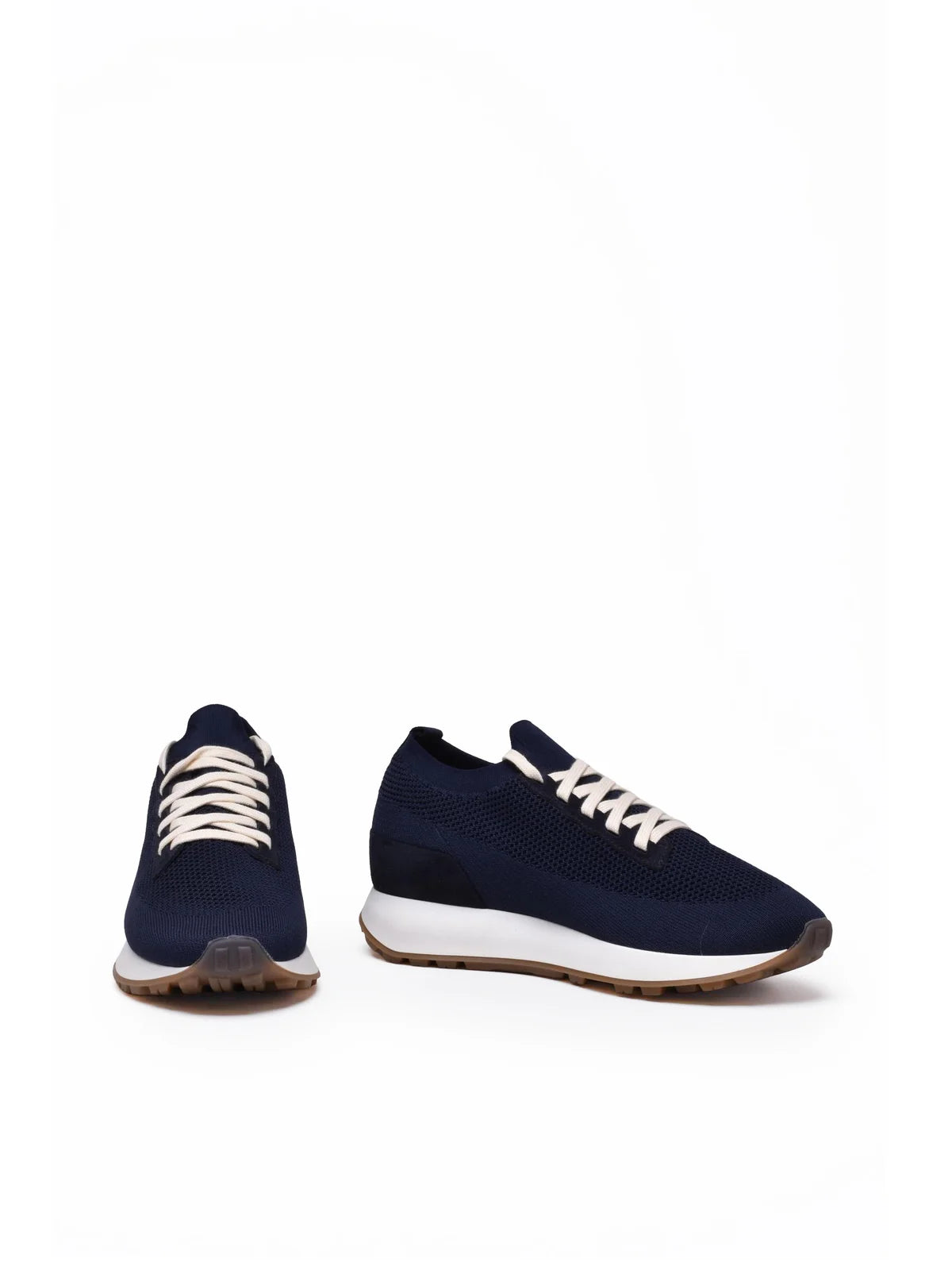 Blue Men Fabric Sneakers