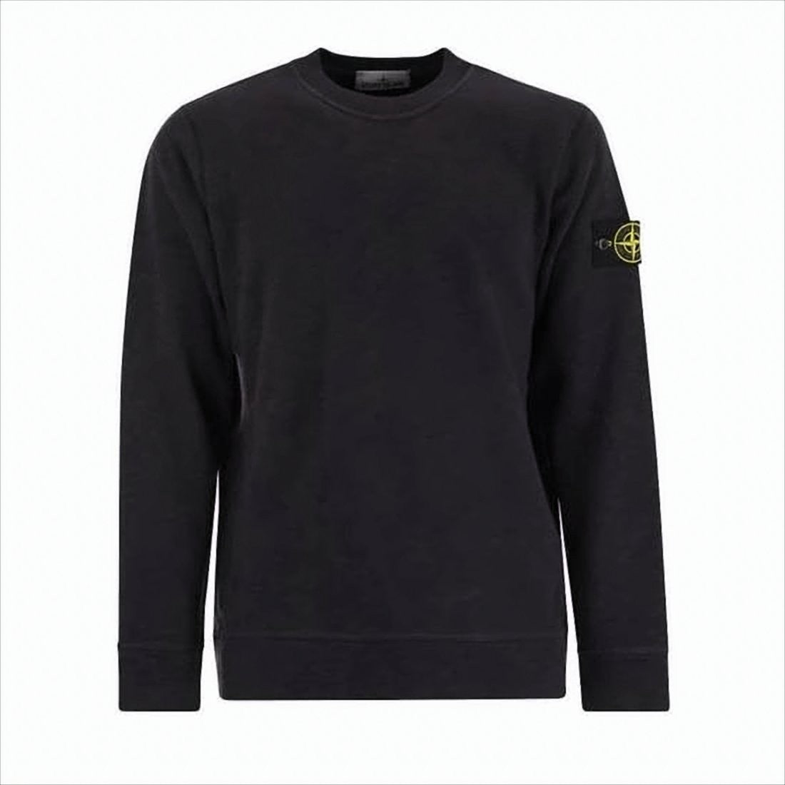 Relaxed Fit Long Sleeve Cotton Sweatshirt with Patch Logo