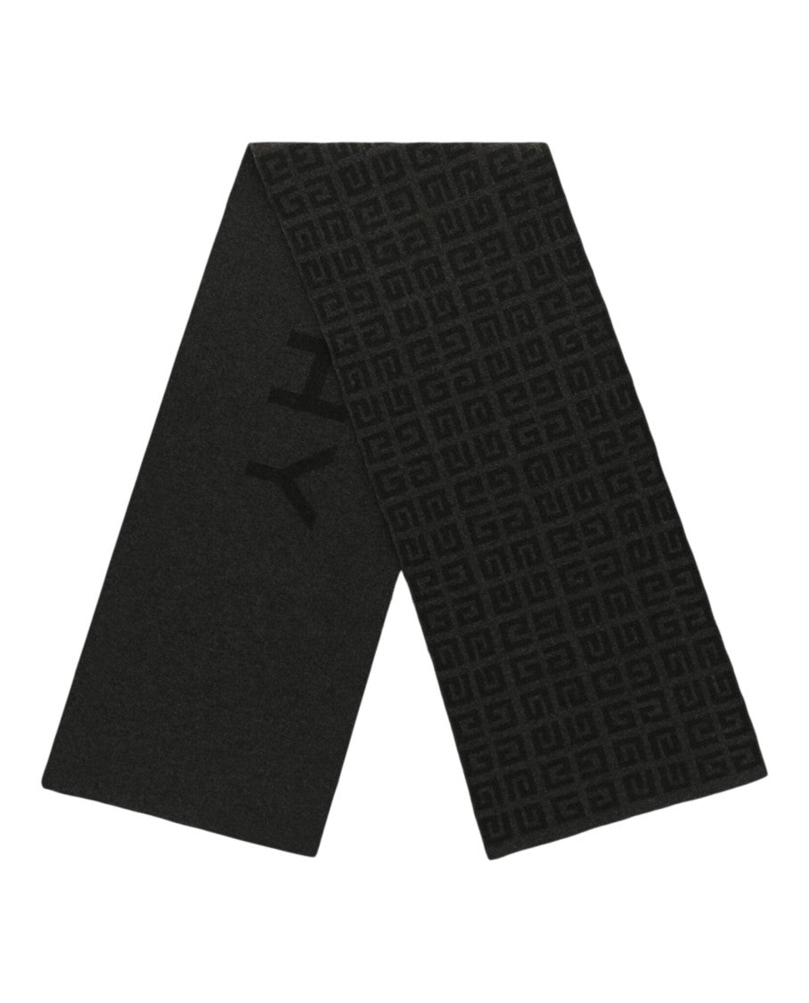 4G Logo Reversible Wool Scarf
