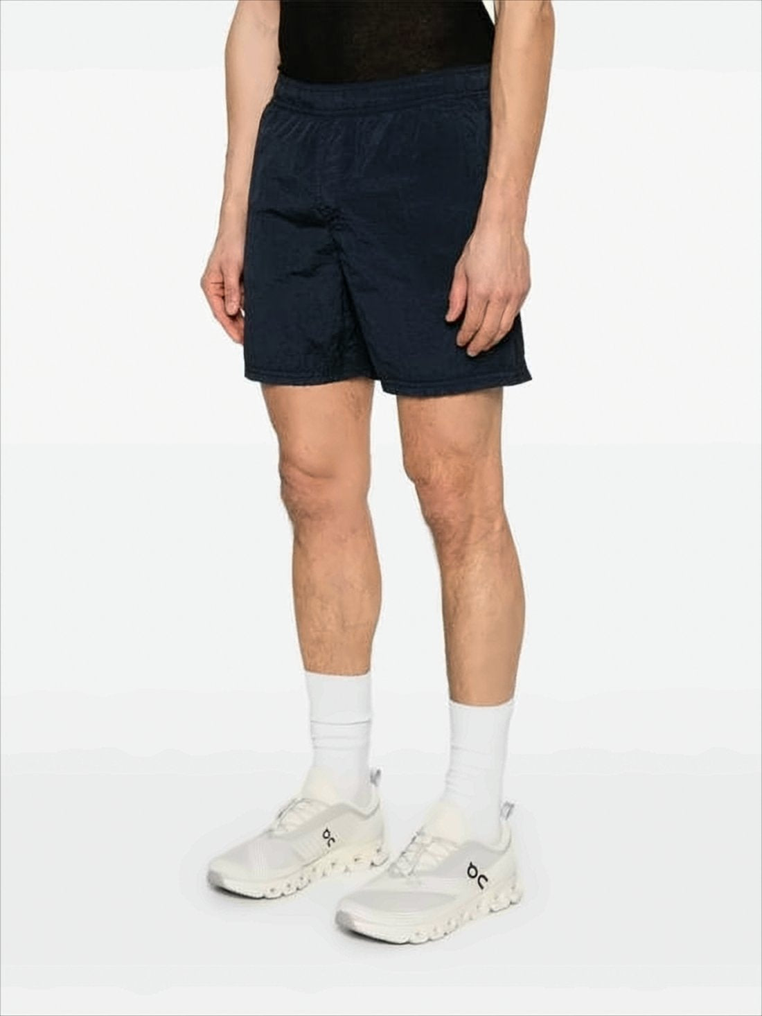 Mid-Thigh Black Stone Island Shorts