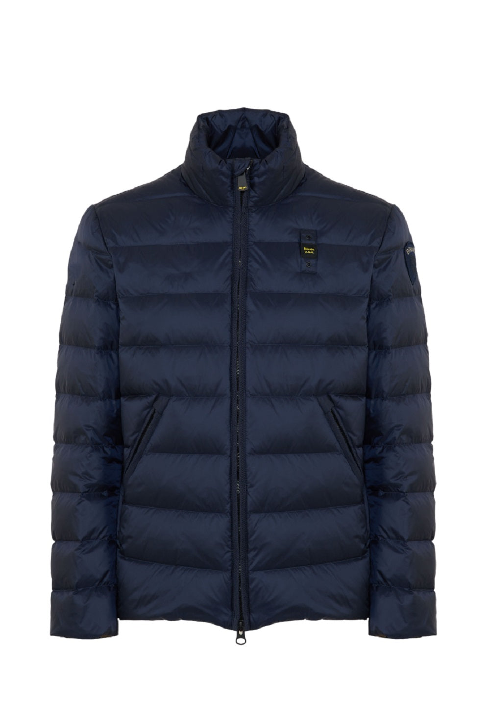 Quilted Down Jacket With Fixed Hood