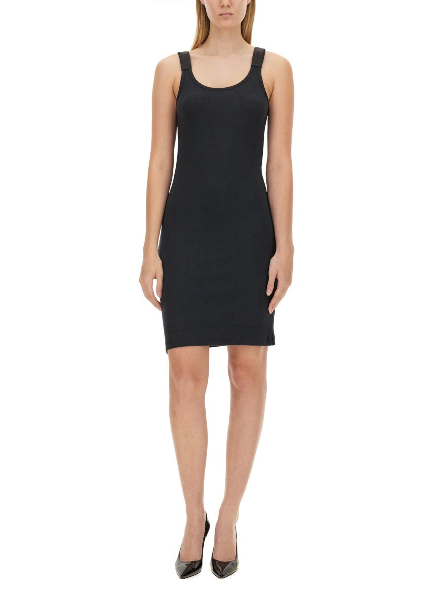 Ribbed Black Tank Dress