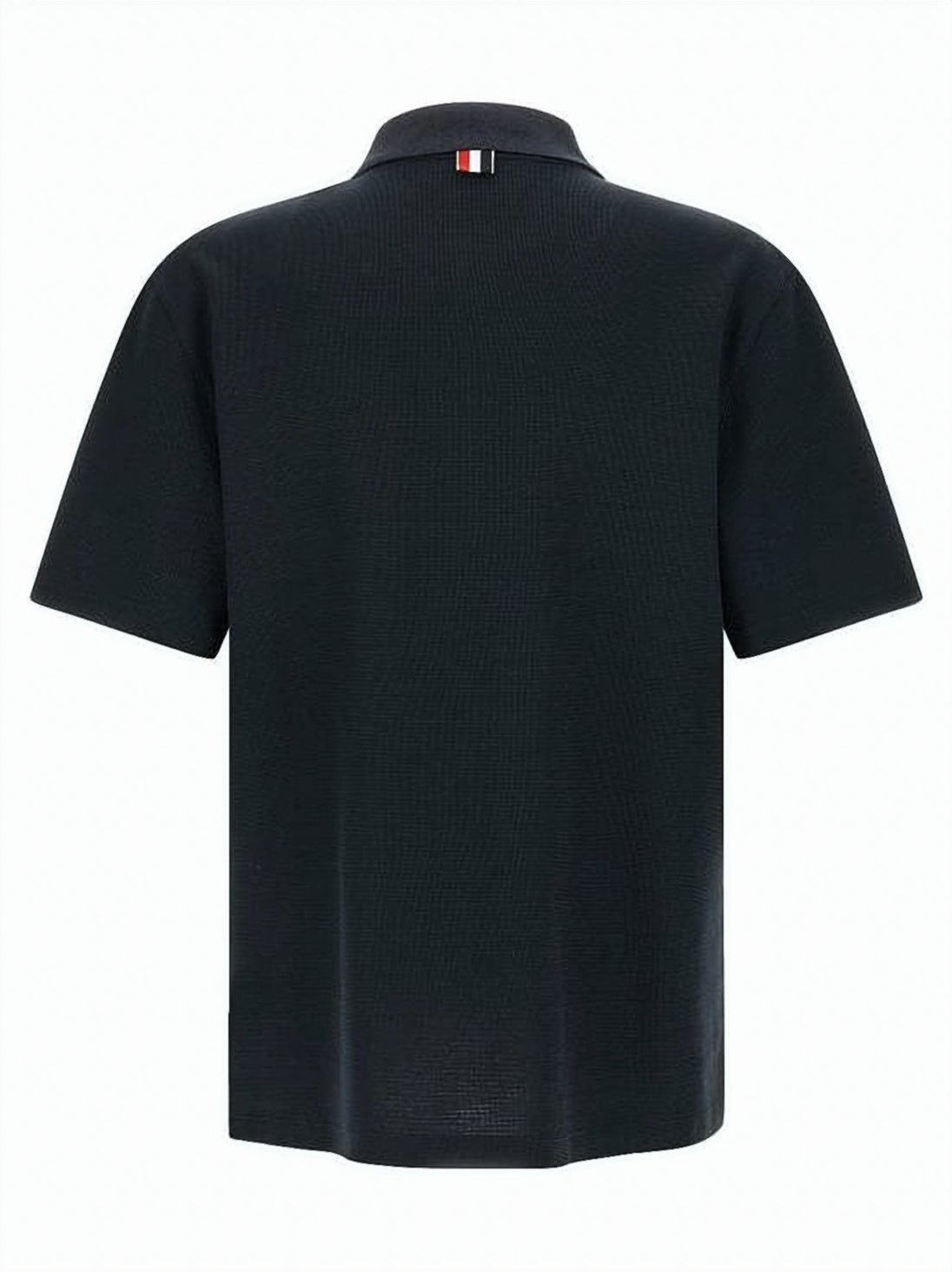 Short-Sleeve Textured Knit Polo Shirt