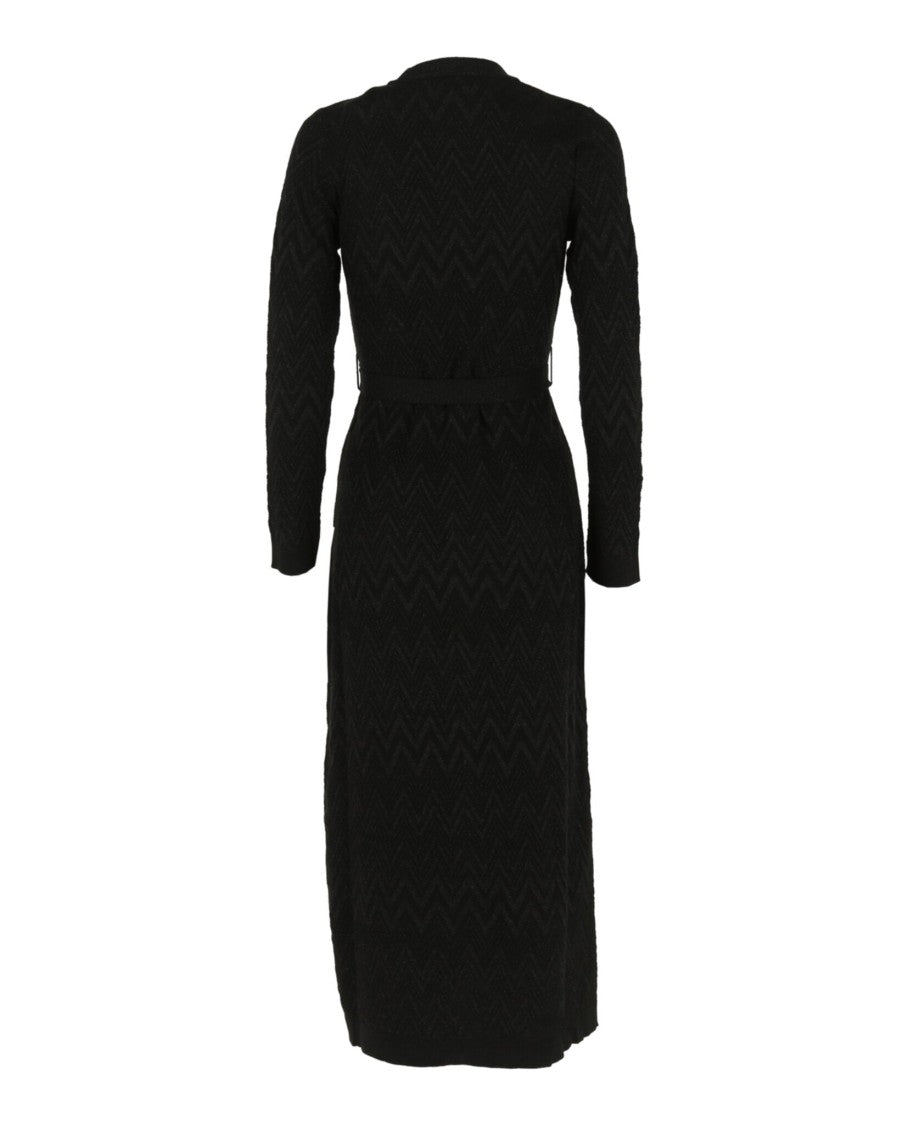 Zig Zag Patterned Sweater Dress