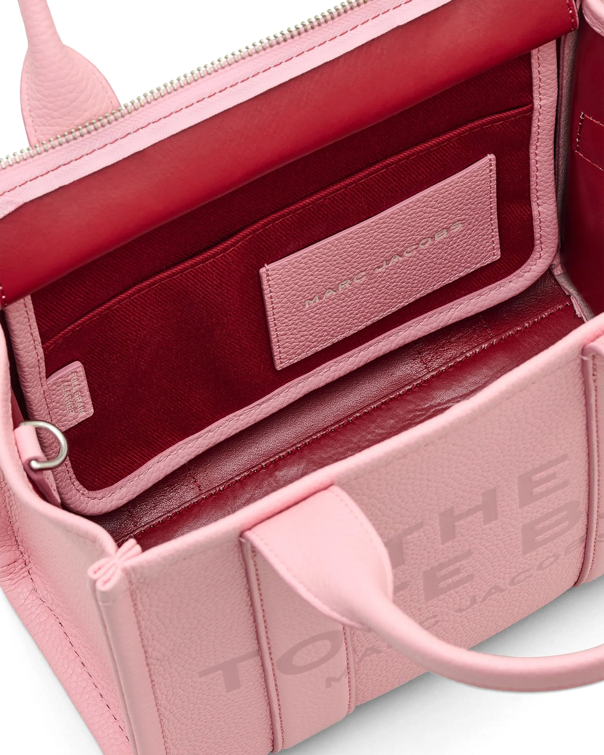 Pink The Leather Small Tote Bag