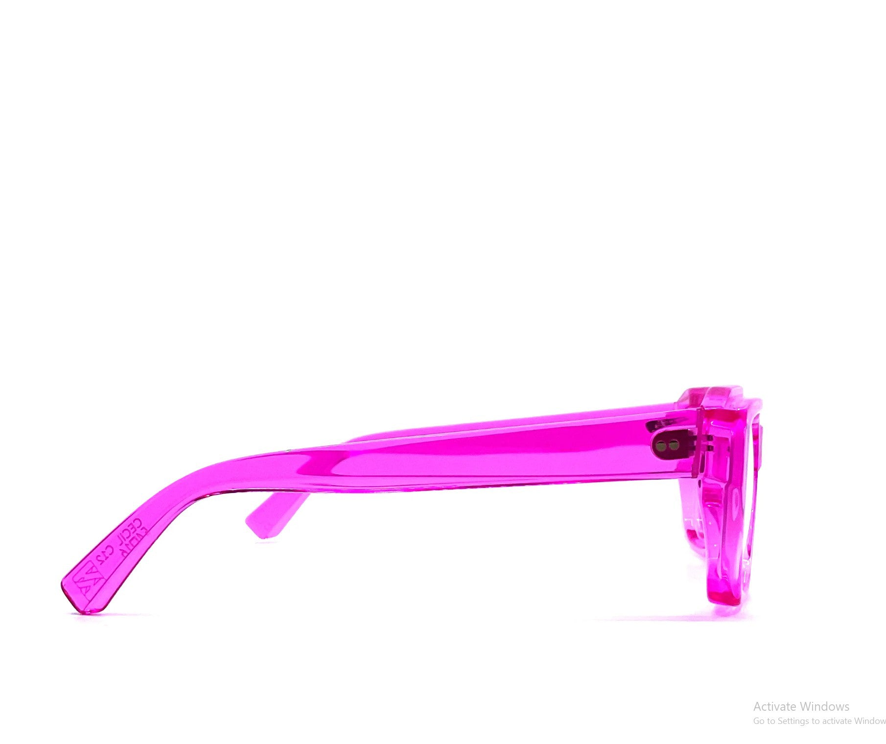 Cecil Eclectic Rectangular Eyeglasses With Bold Edges