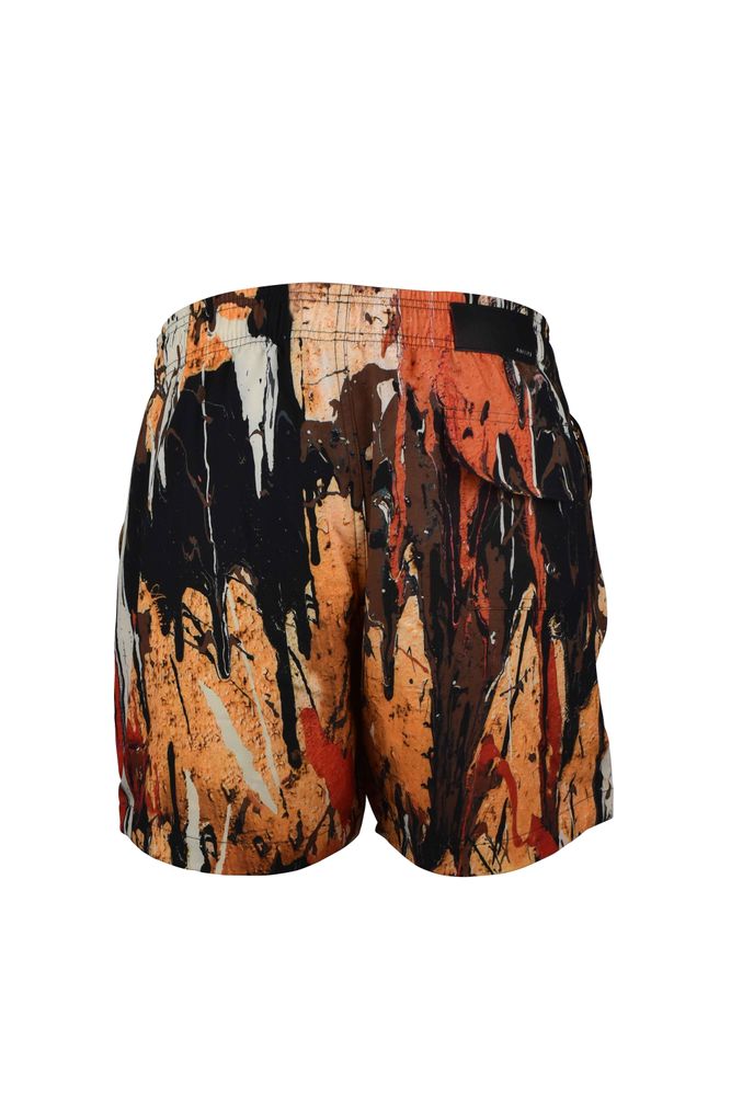 Paint Stain Effect Amiri Swim Shorts