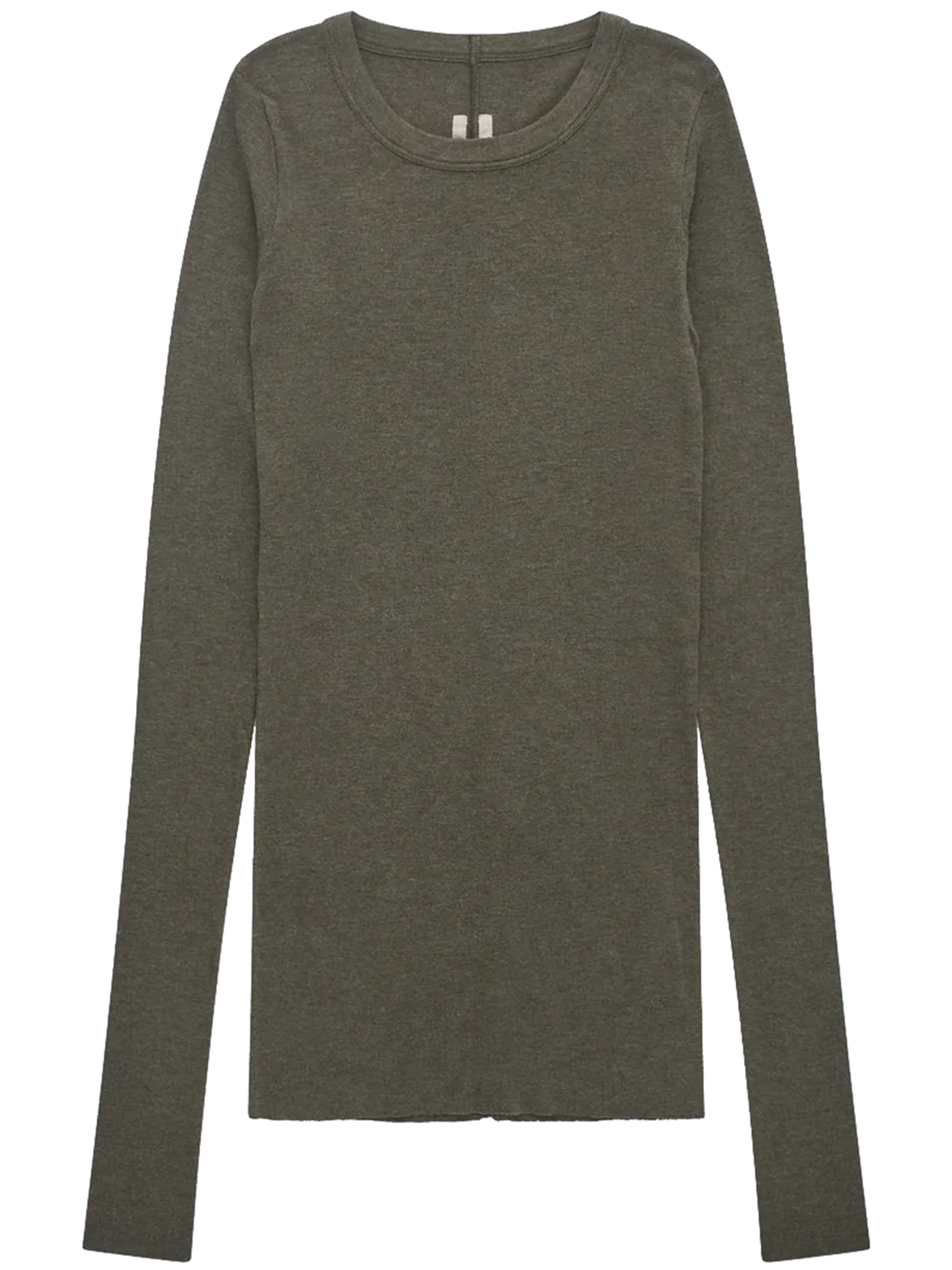 Green Ls T-Shirt Round-Neck Top