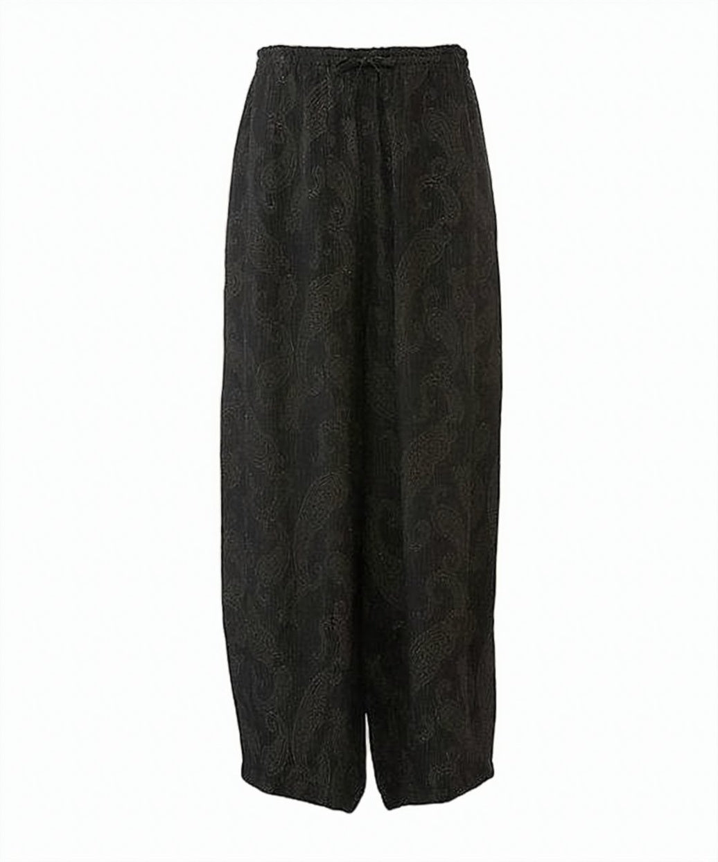 Loose-Fitting Jogger Pants with Paisley Pattern