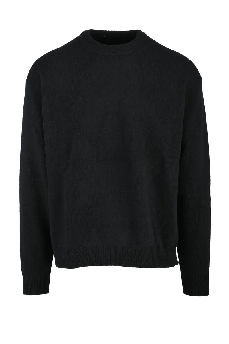 Crewneck Sweater in Wool and Cashmere Blend