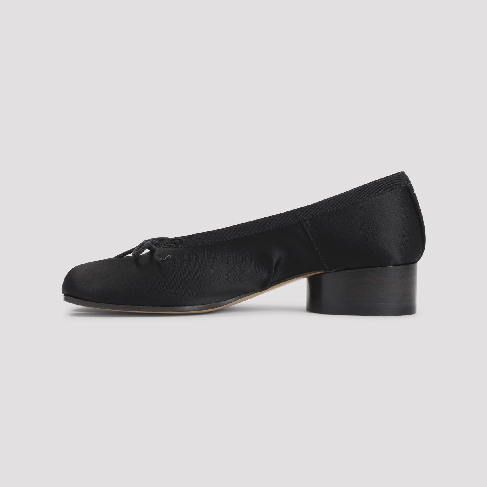 Black Ballerinas with Split-Toe Detail