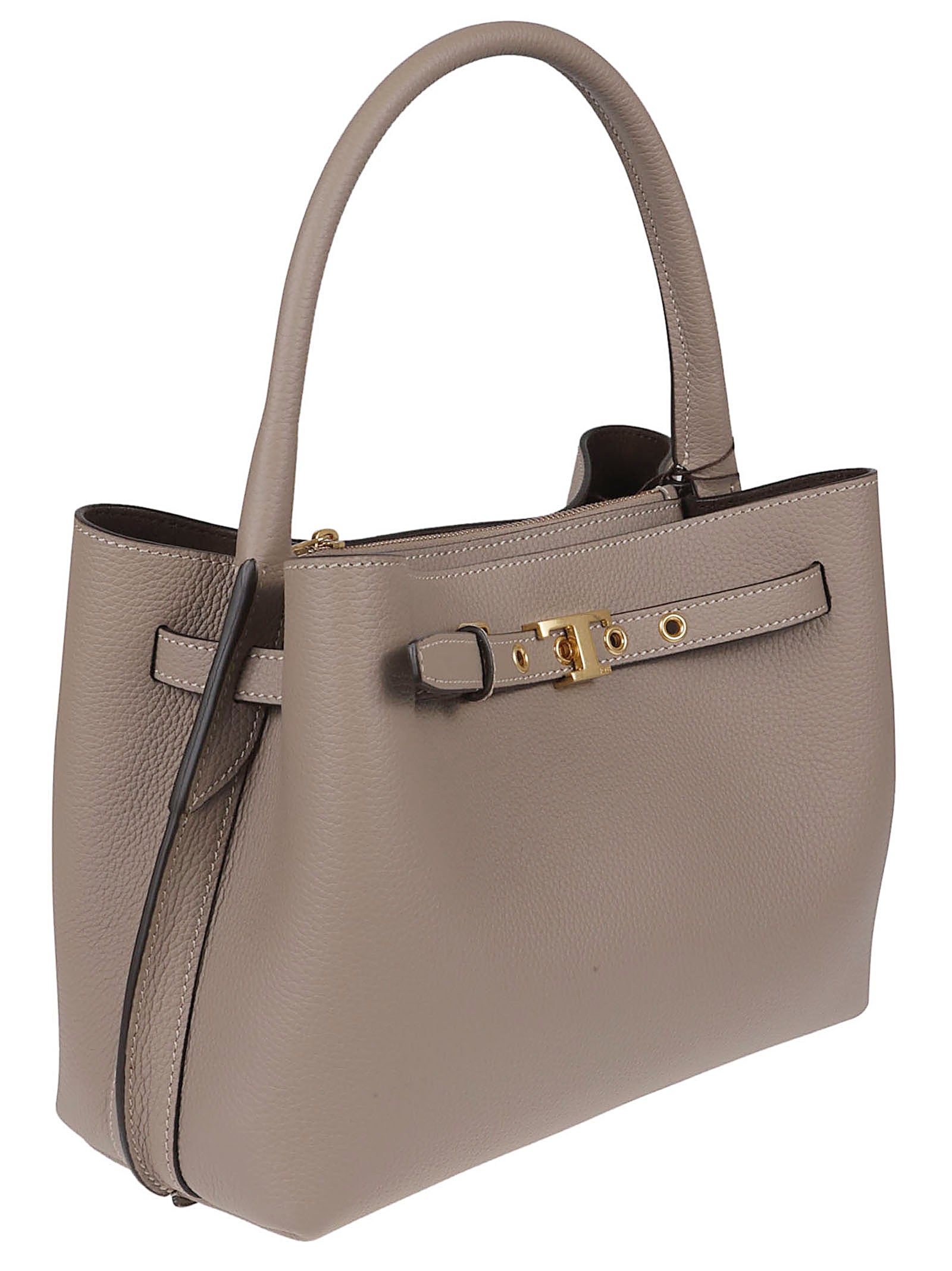 Textured Leather Handbag