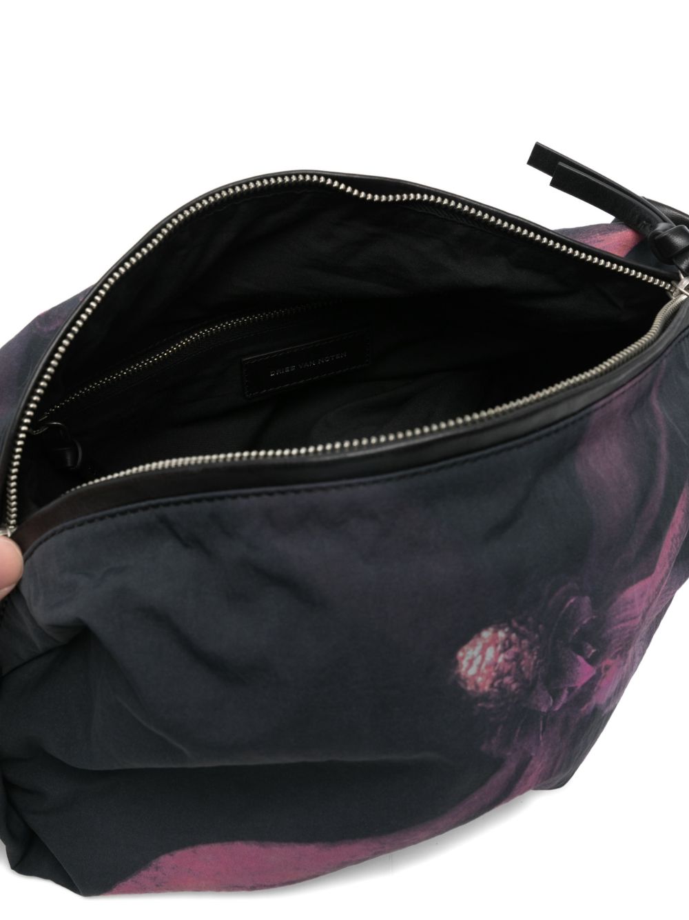 Rectangular Bags with Dark Floral Print