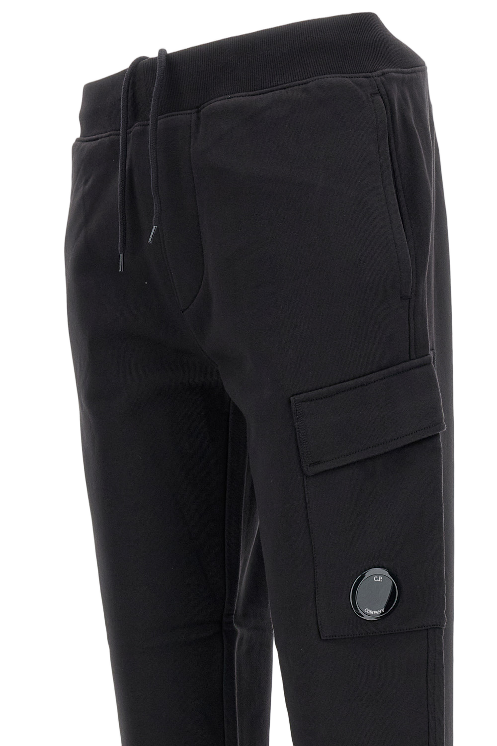 Black Cargo Pants With Drawstring Waist