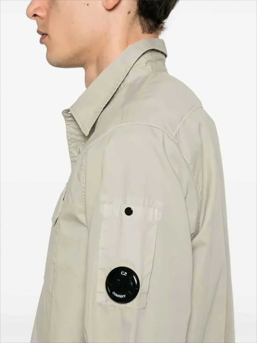 Long-Sleeve Shirt with Round Lens Detail