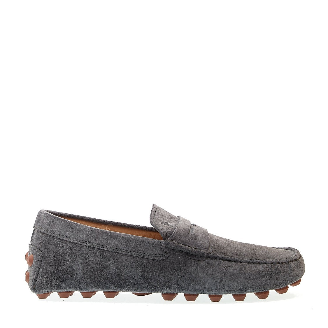 Bubble Moccasin In Gray Suede