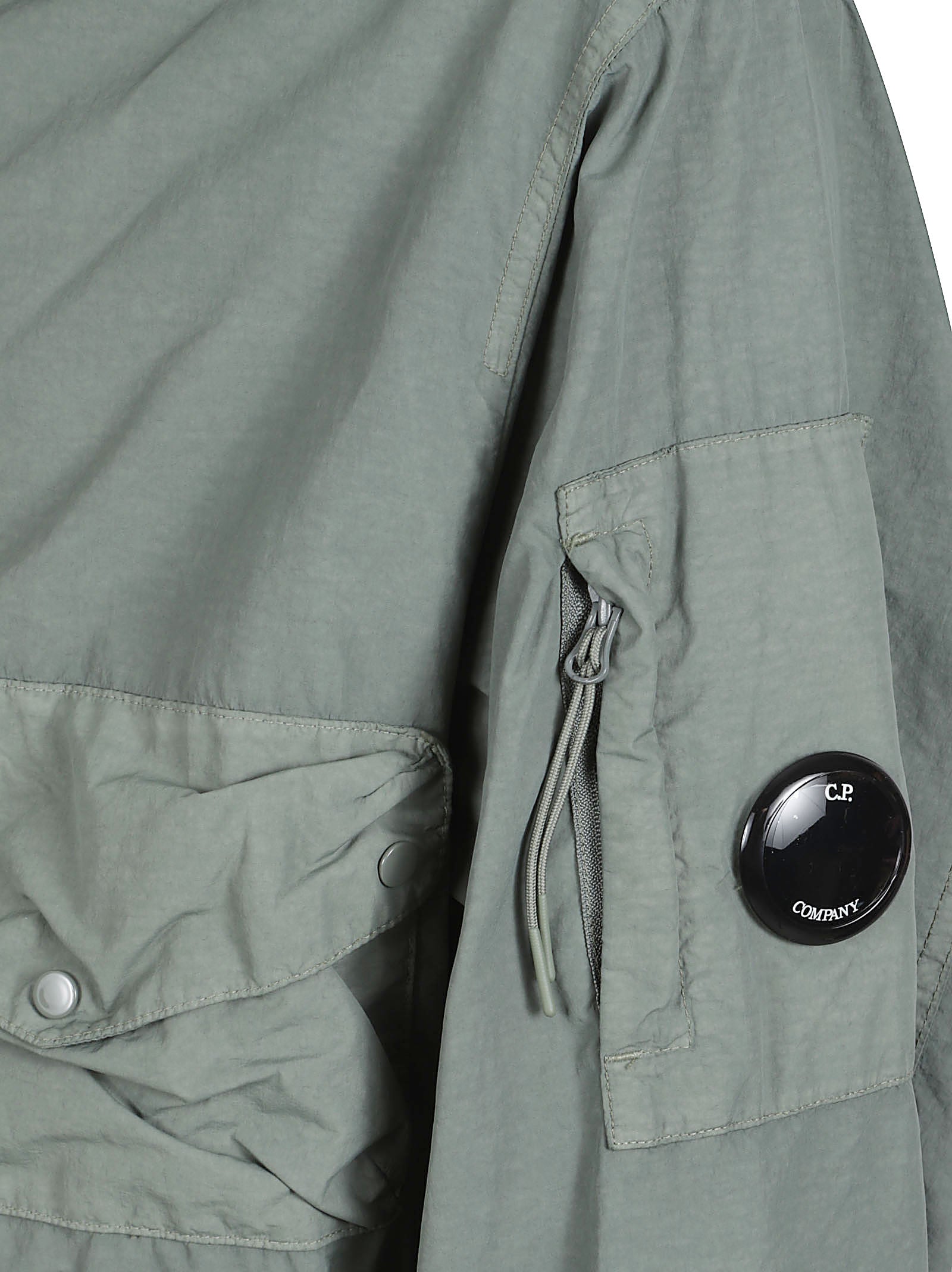 Utilitarian Jacket with Hood and Built-in Goggles