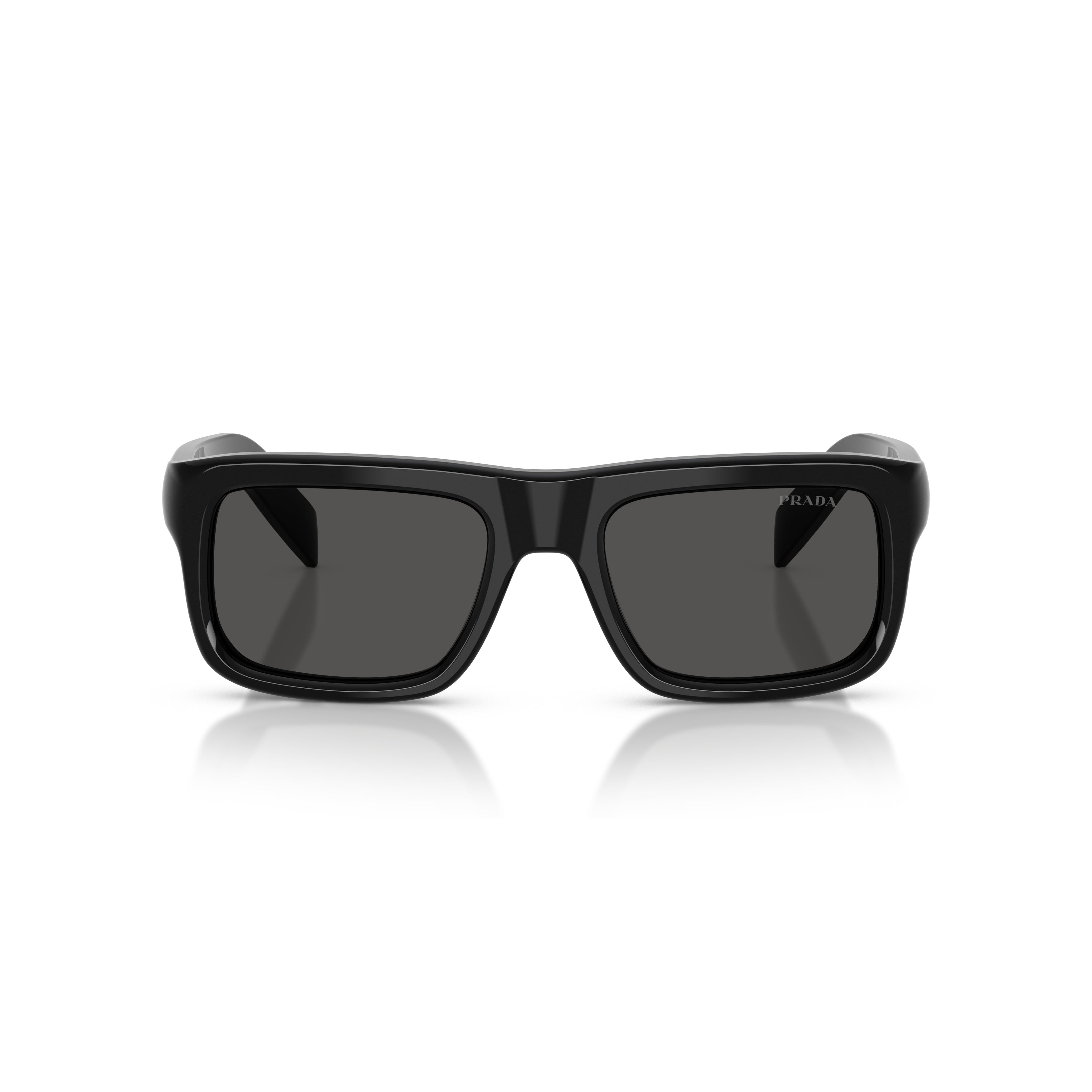 0pr D11s Rectangular Black Acetate Sunglasses