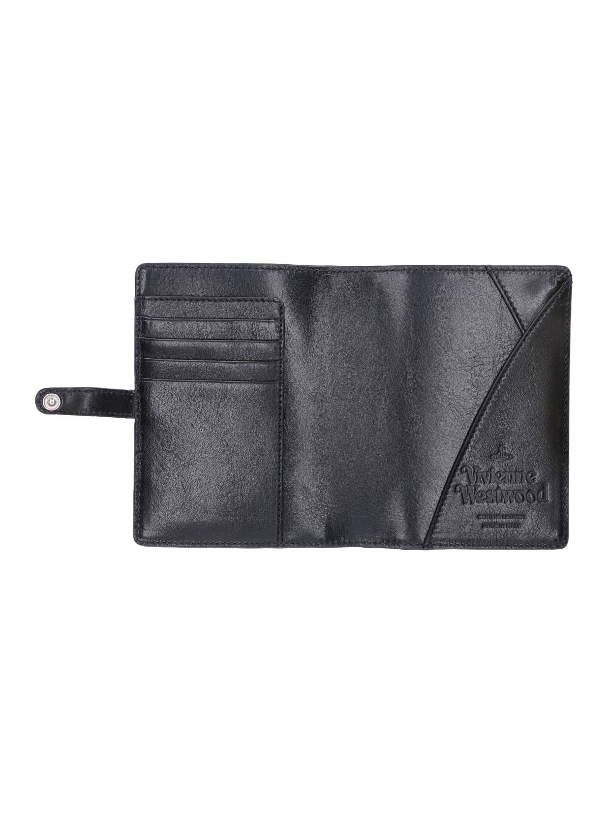 Black Orb Bi-fold Leather Cardholder