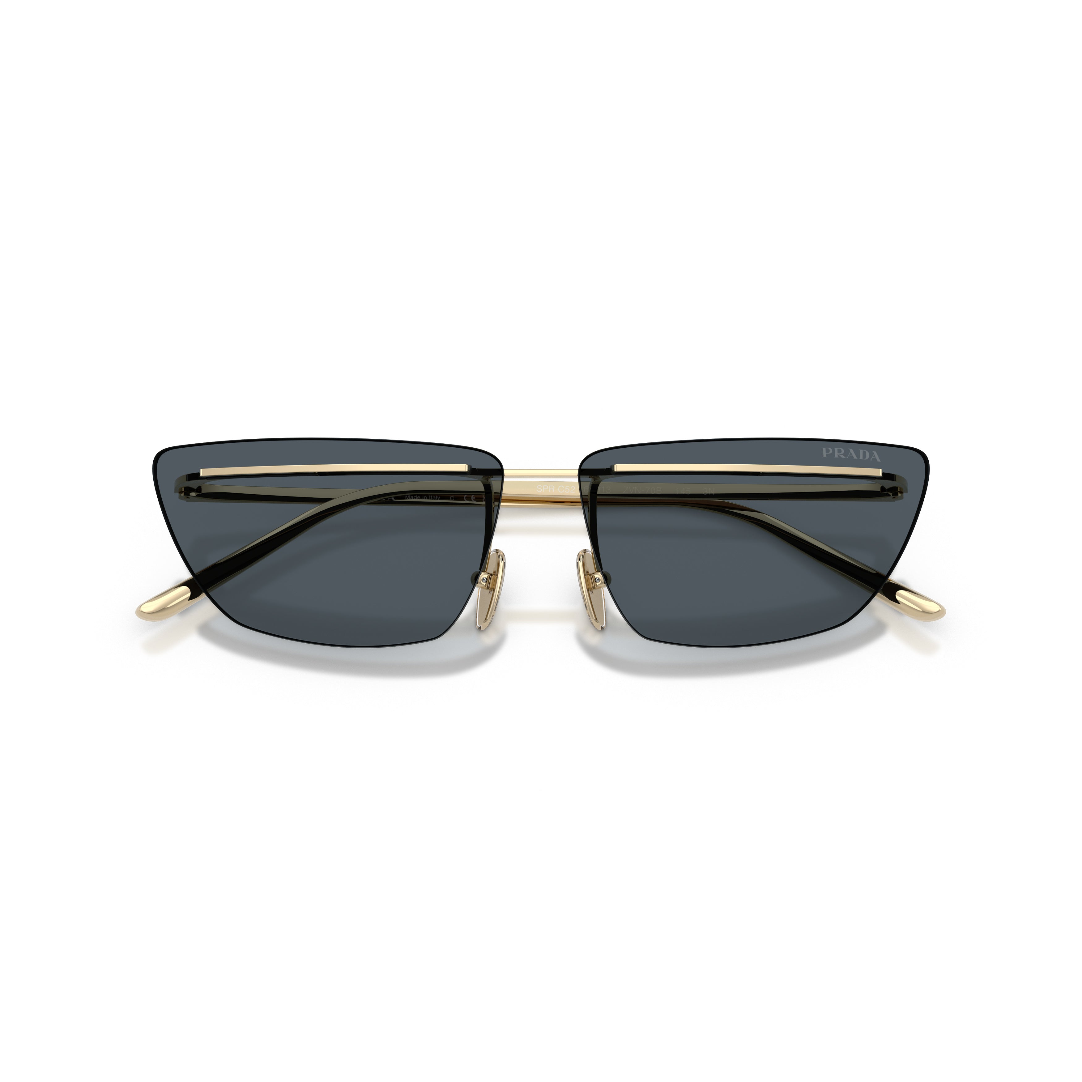 0pr C52s Angular Metal Frame Sunglasses