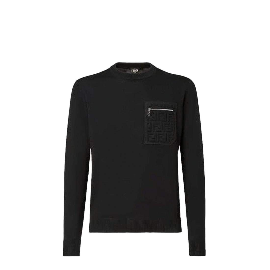 Fendi Black Wool Blend Sweater