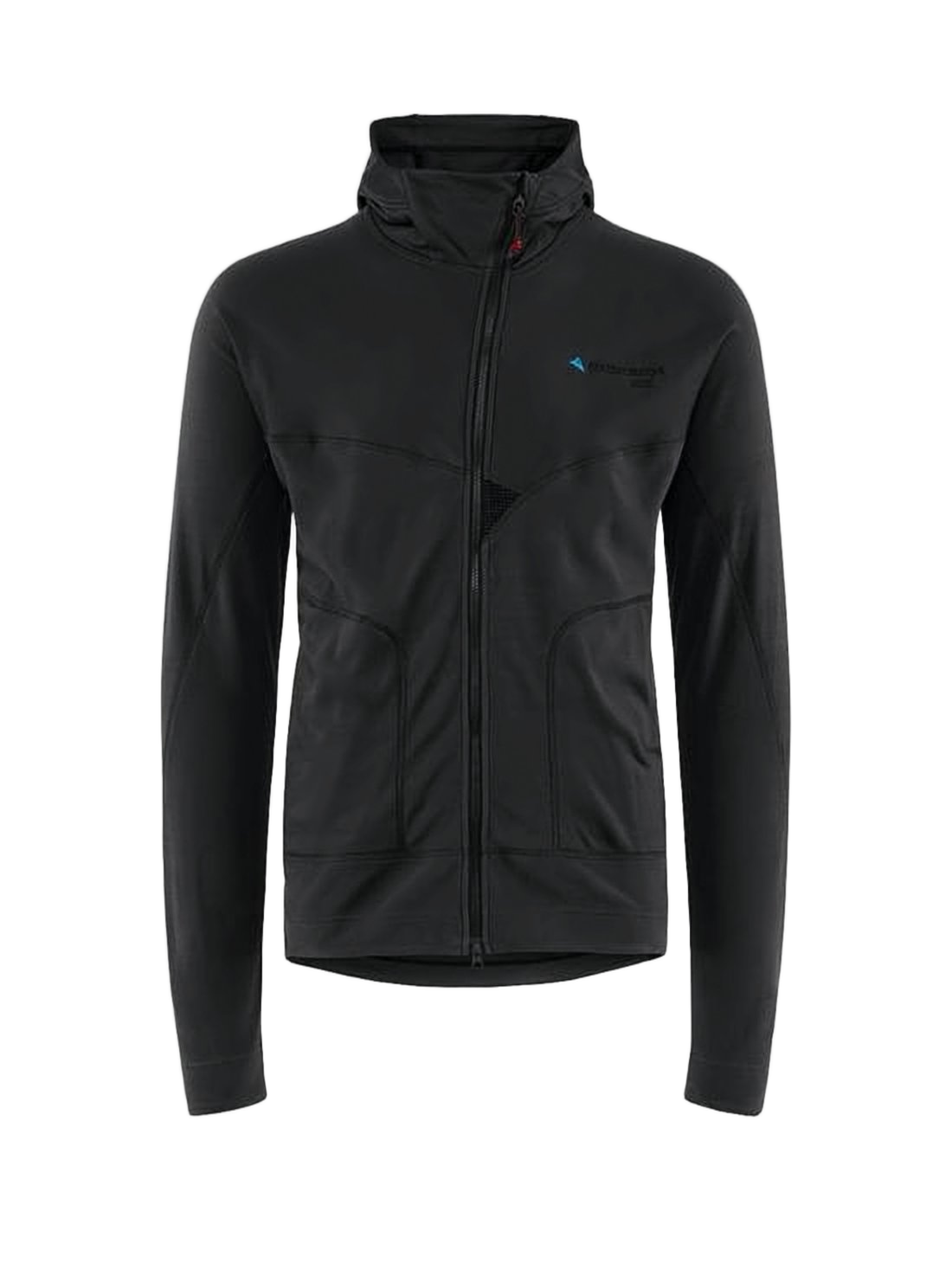 Fitted Black Jacket with High Collar
