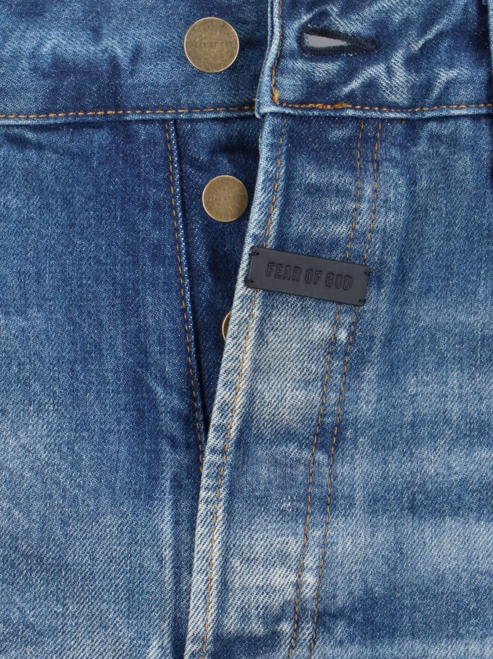 Straight Logo Jeans – Blue