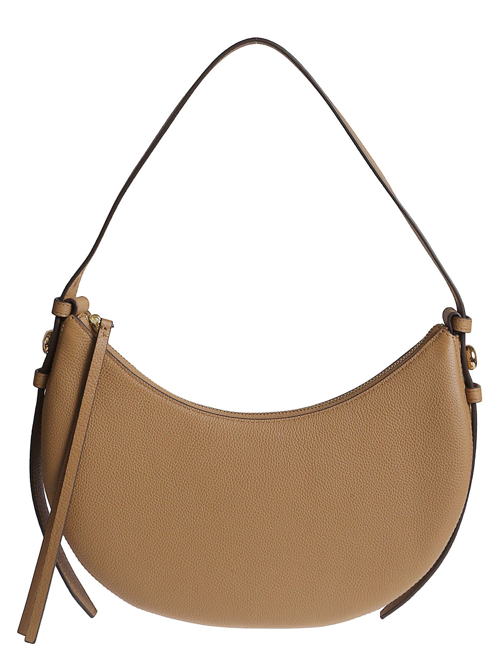 Romy Half Moon Bag In Pebbled Leather