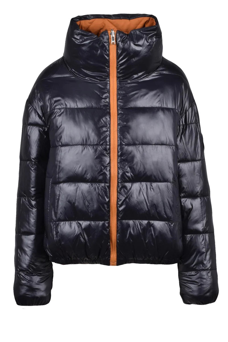 Reversible Down Jacket - Brown