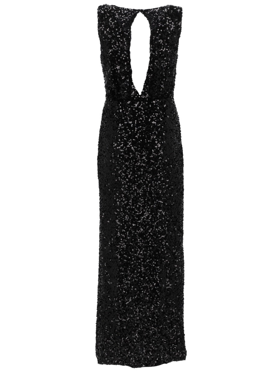 Full Sequin Sleeveless Long Dress