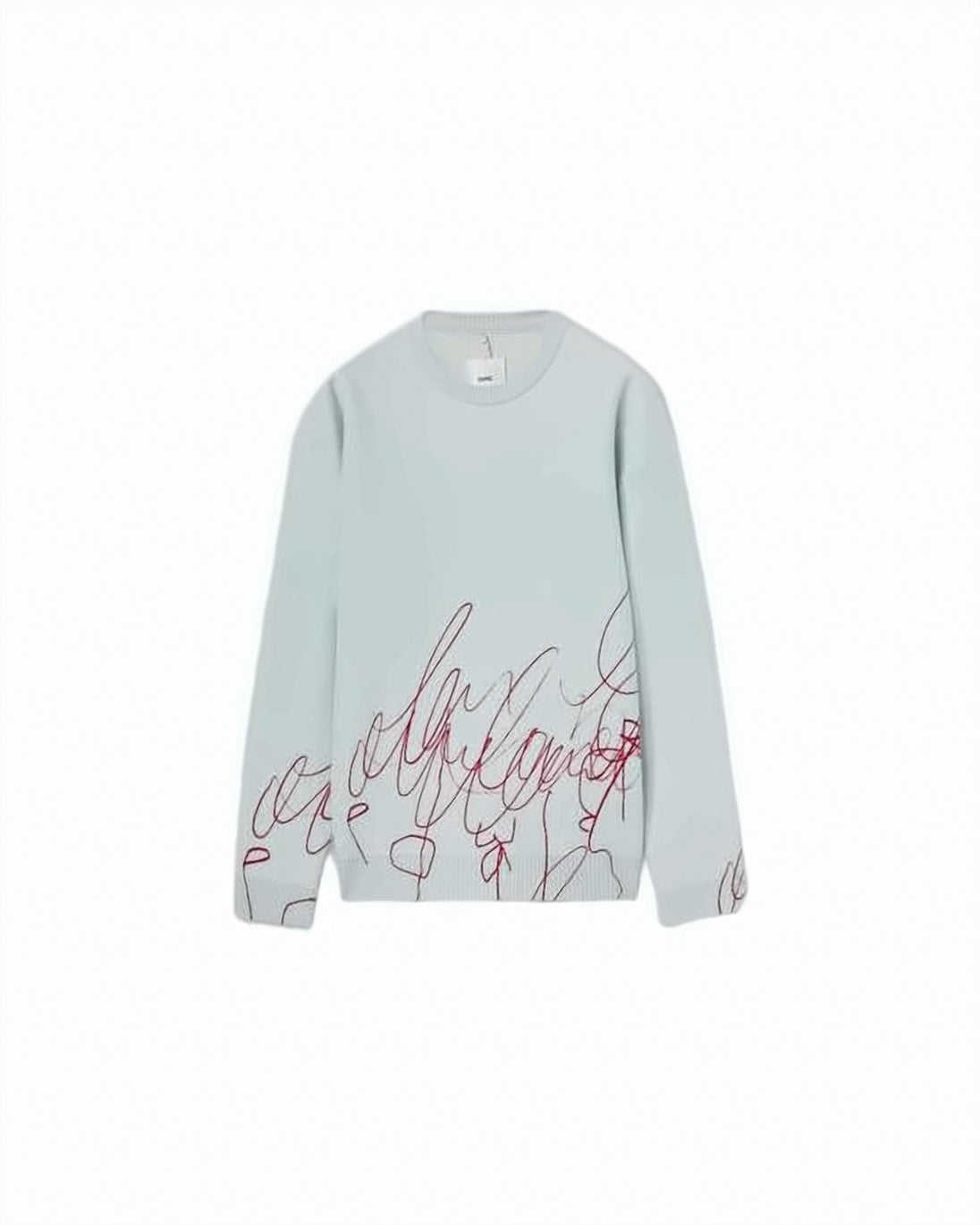 Abstract Pattern Long-Sleeve Knit Top