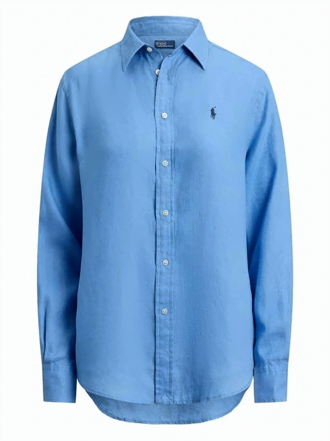 Light Blue Relaxed Fit Linen Shirt