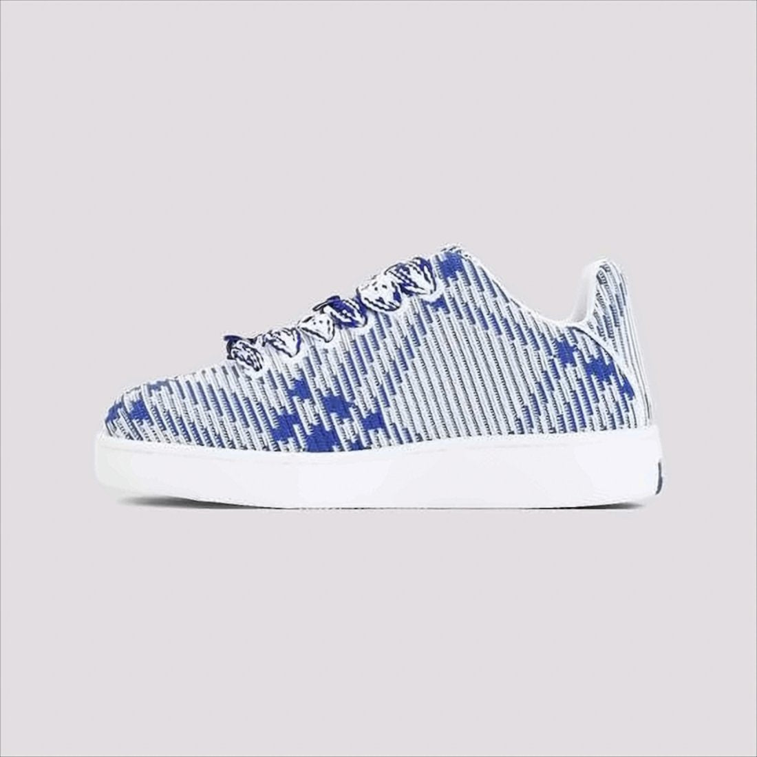 Textured Nylon Sneaker with Blue