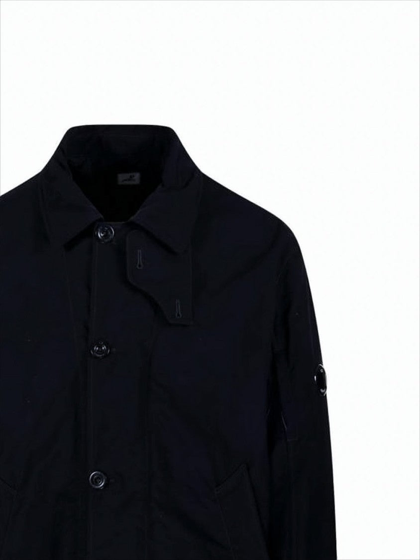 Button-Up Minimalist Coat With Adjustable Cuffs And Drawstring Hem