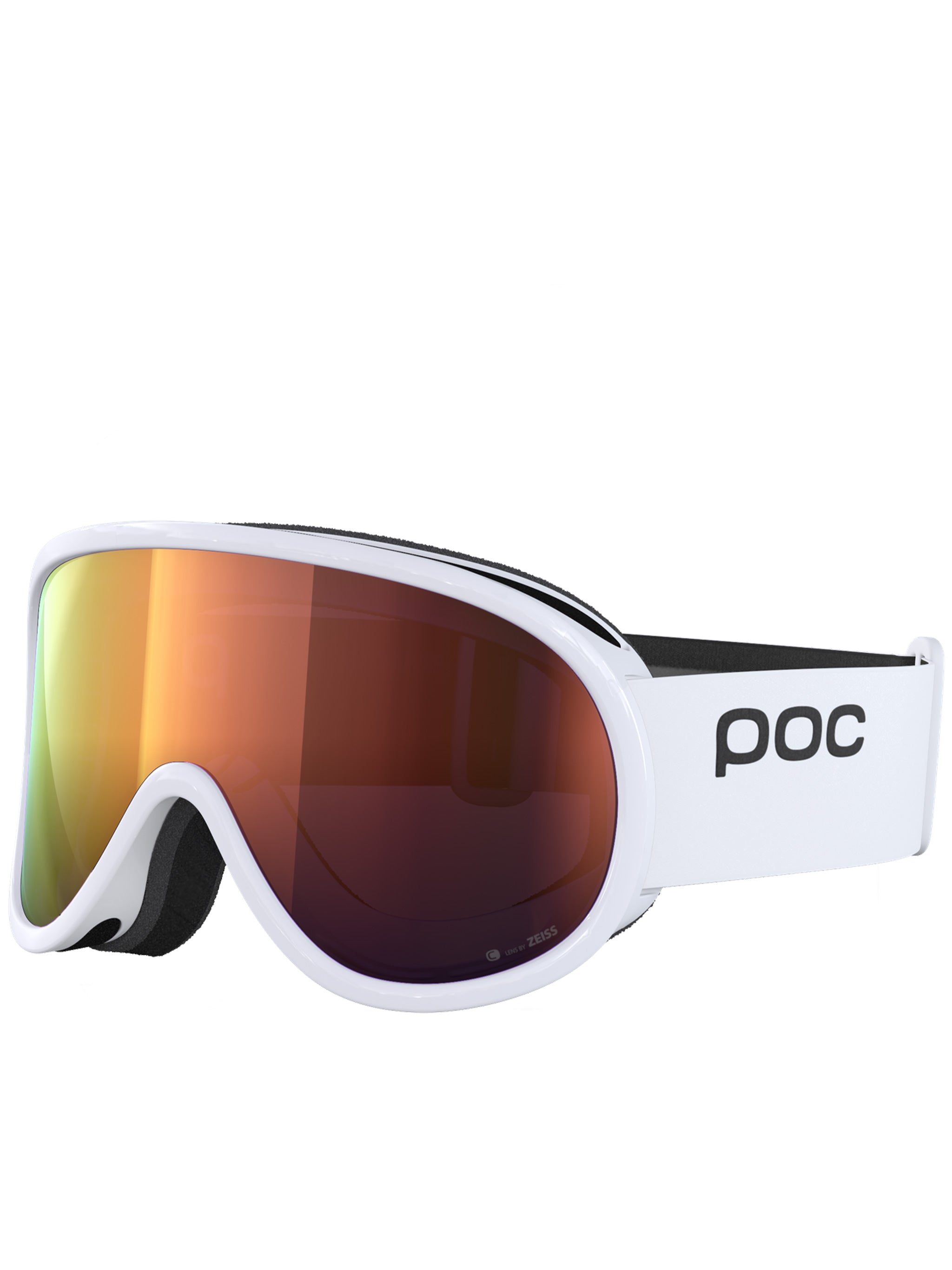 White Retina Reflective Lensed Ski Goggle