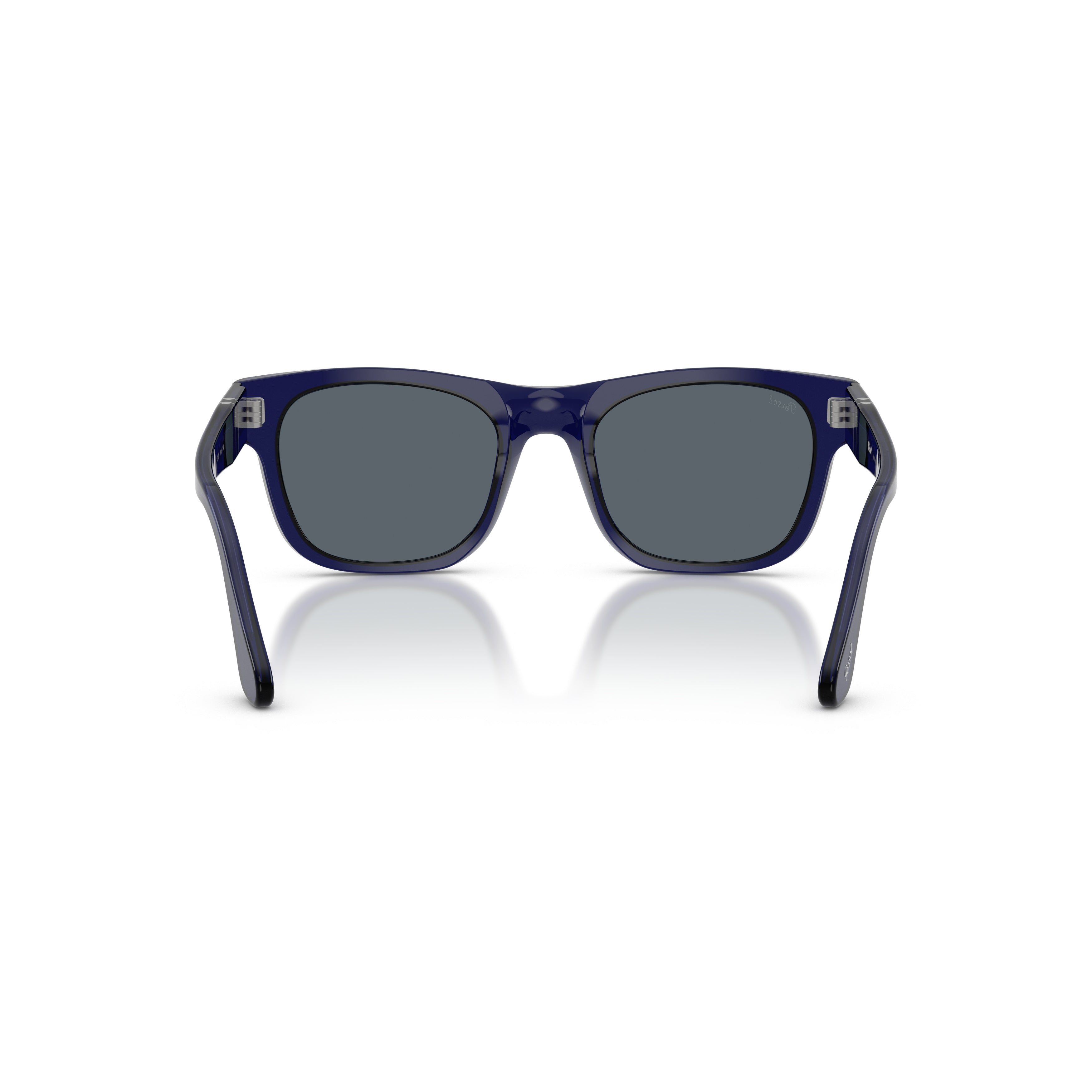0po3269s Bold Rectangular Acetate Sunglasses with Silver Arrow Detail